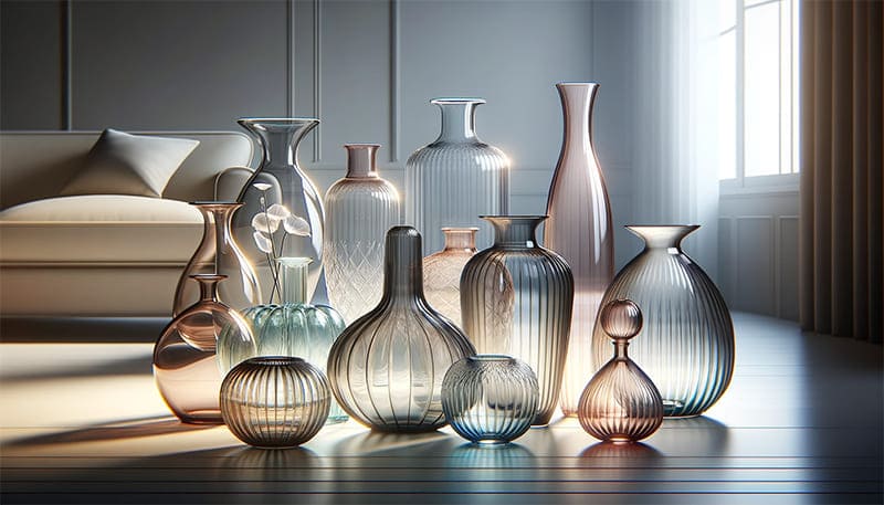 Elegant-Display-Various-Glass-Vases-Transparency-Color