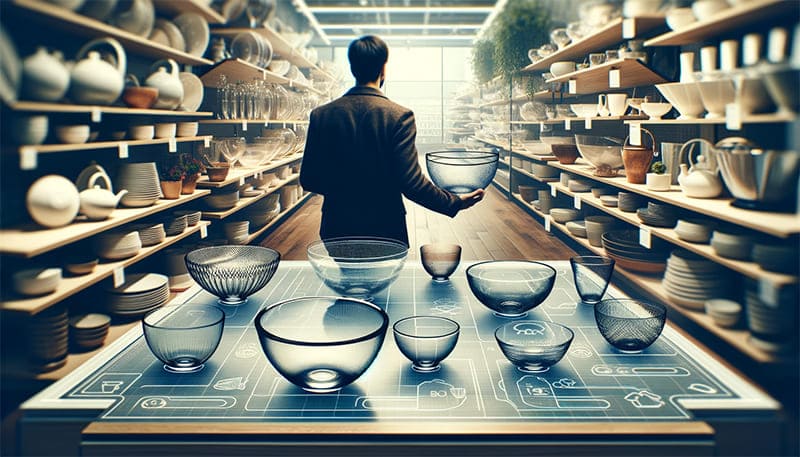 Shopping-for-Glass-Bowls-in-Kitchenware-Store