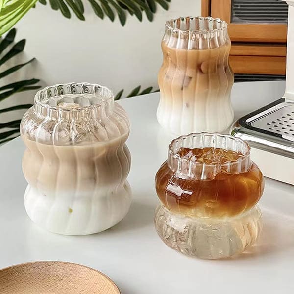 Textured Glass Cups